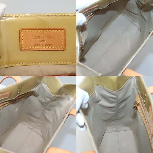 LOUIS VUITTON Monogram Vernis Reade MM Hand Bag Beige M91141 - Picture 11 of 12